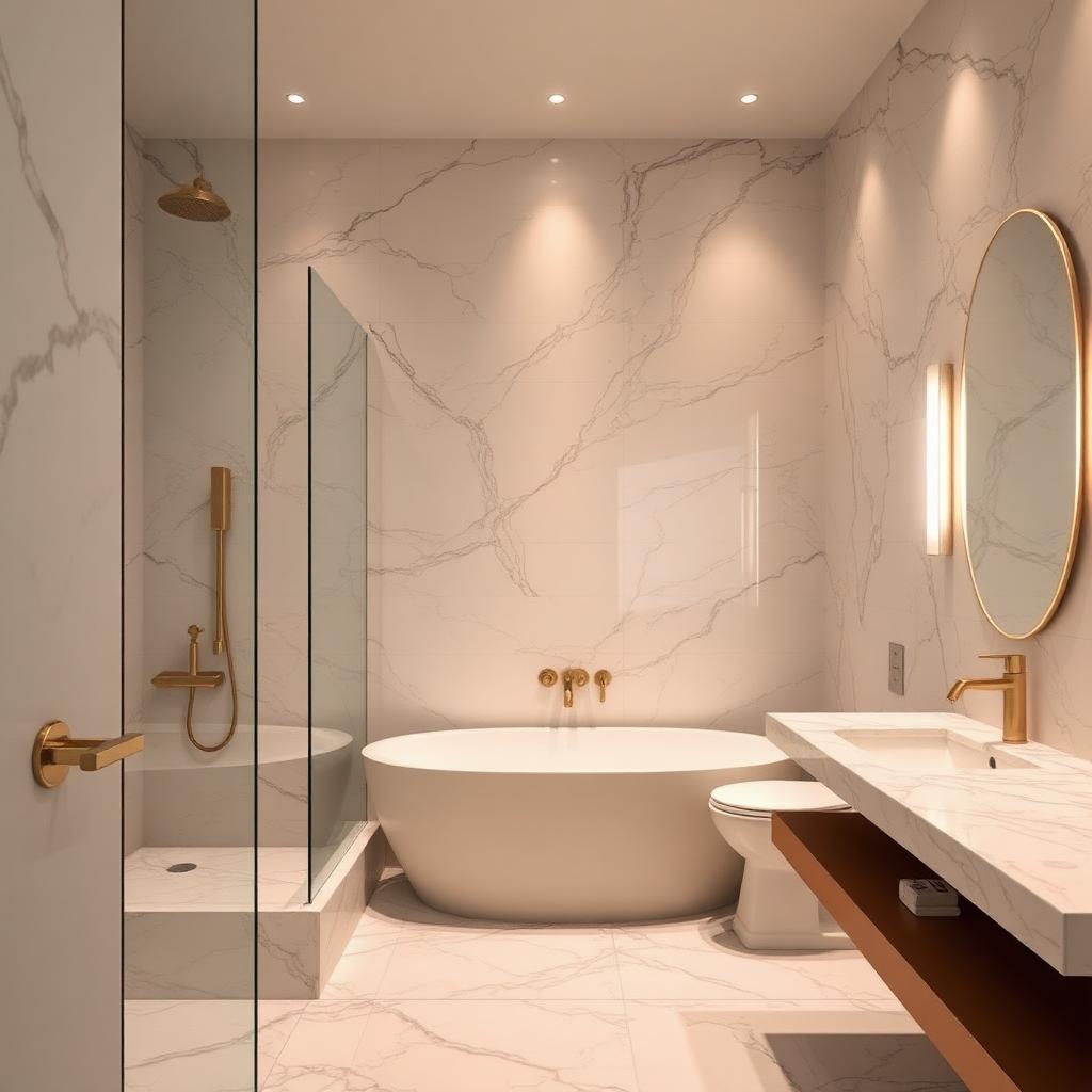 Yenilenmiş modern banyo